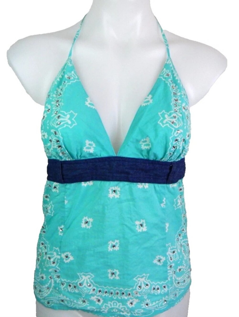 Forever 21 Y2K Bandana Halter Top